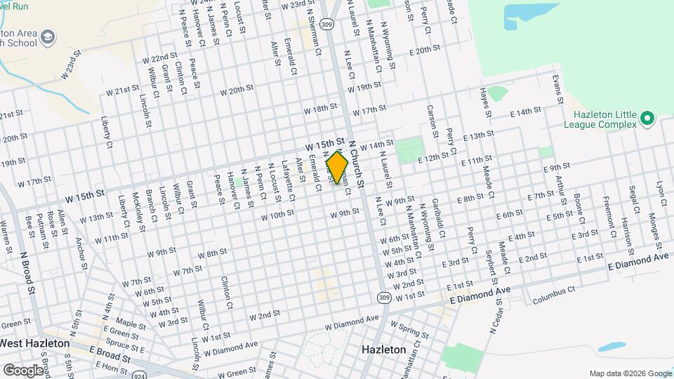 723 N Vine St Map and Location Details