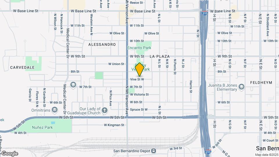1232 Vine St W Map and Location Details