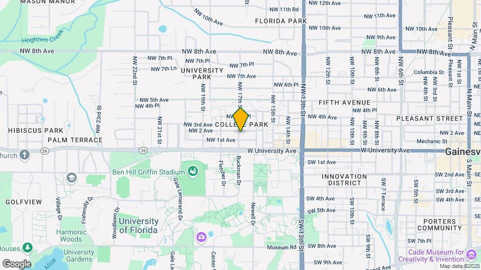 117 NW 17th St Map and Location Details