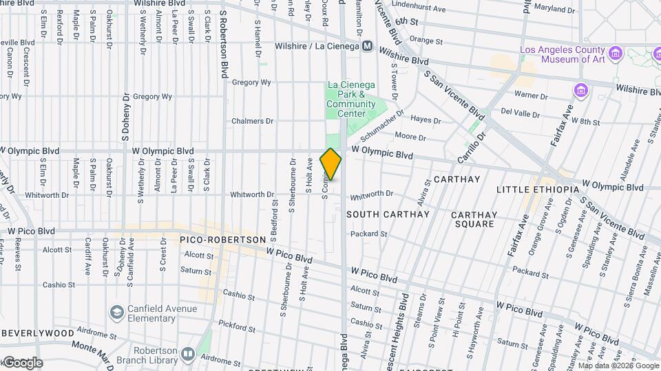 1060 S Corning St Map and Location Details