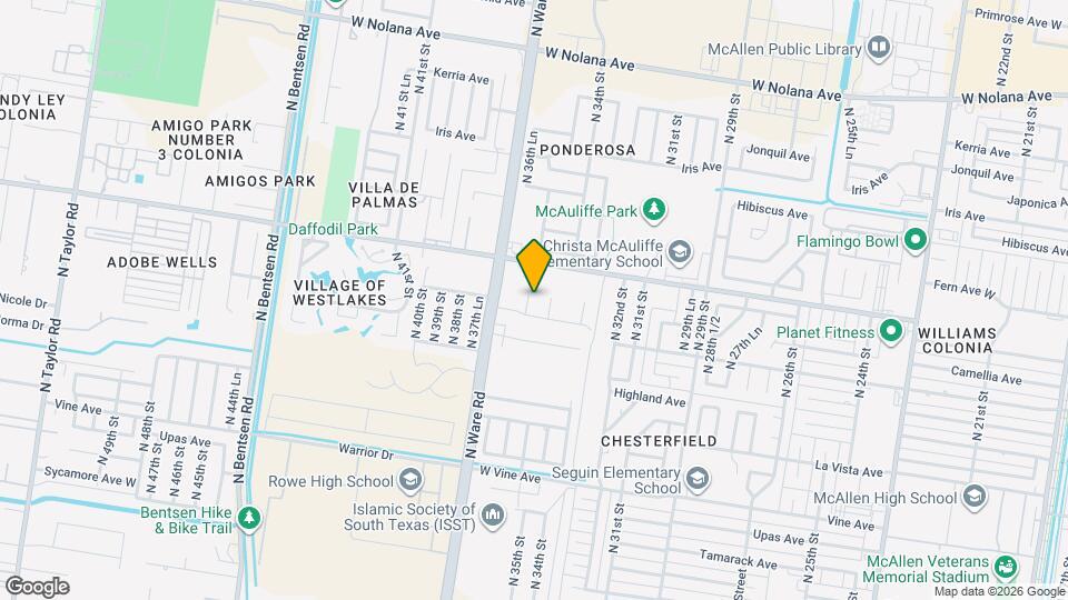 2912 N 36th St Map and Location Details