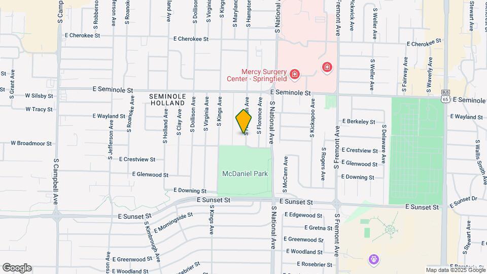 2345 S Hampton Ave Map and Location Details