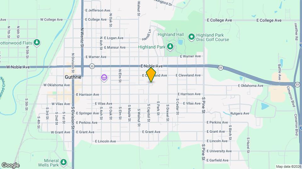 -208 1/2 E Oklahoma Ave Map and Location Details