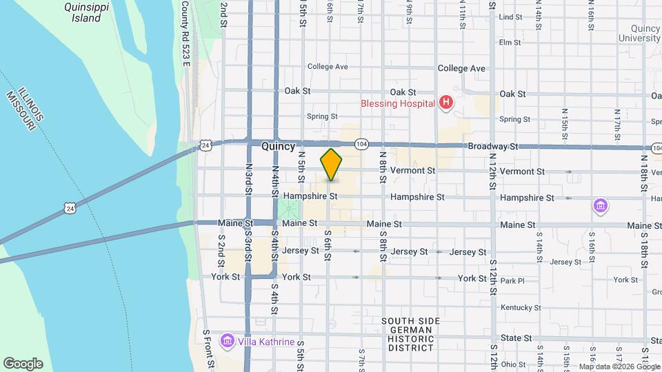 214 N 6th St Map and Location Details
