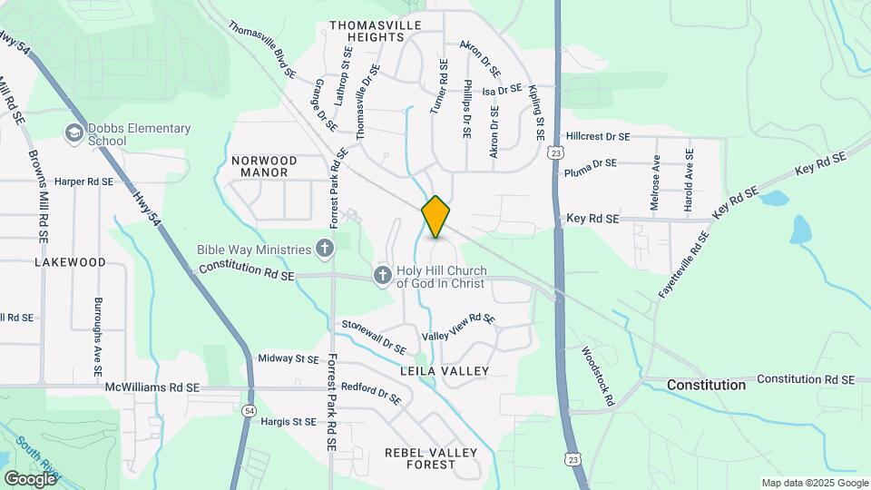 1040 Thomasville Estates Dr SE Map and Location Details