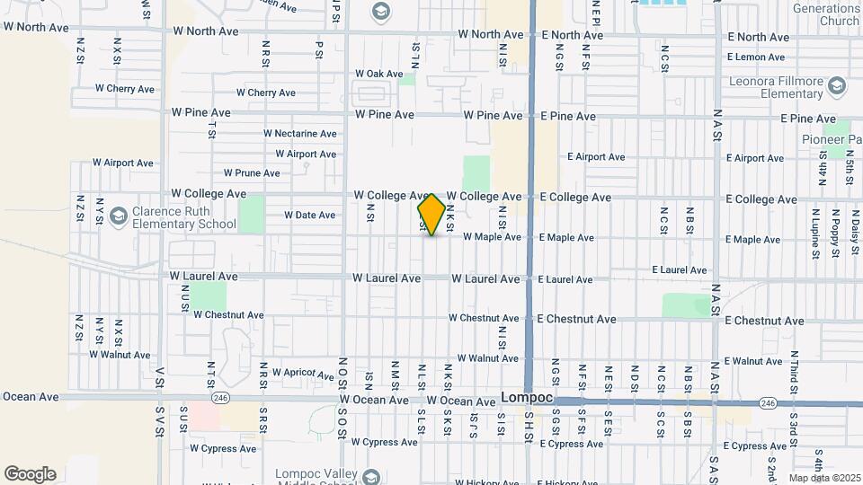 434-438 N L St Map and Location Details