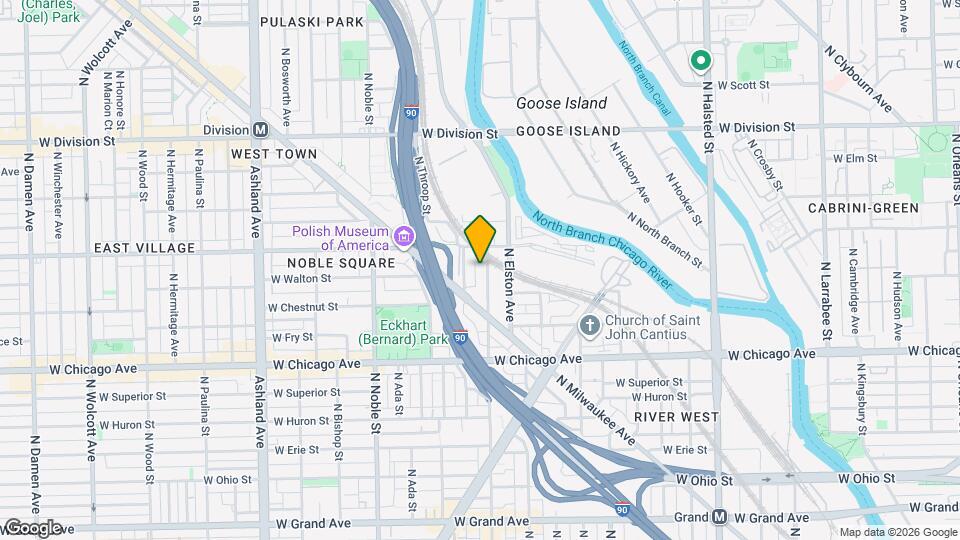 952 N Racine Ave Map and Location Details