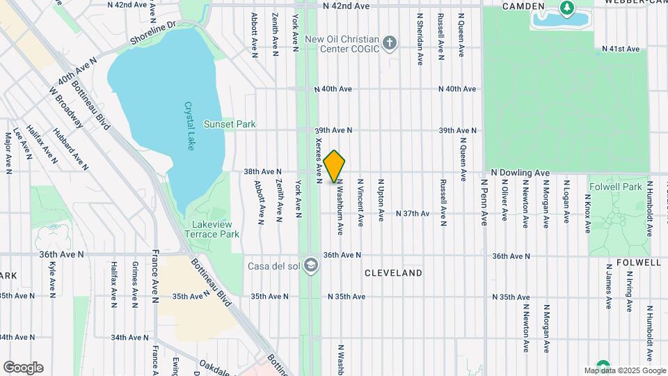 3739 N Washburn Ave Map and Location Details