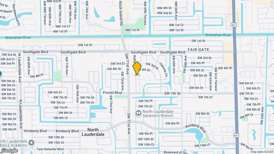 6957 SW 5th St Map and Location Details