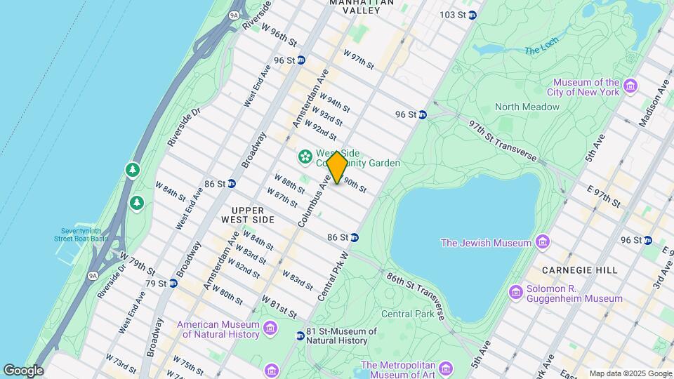 61 W 89th St Map and Location Details
