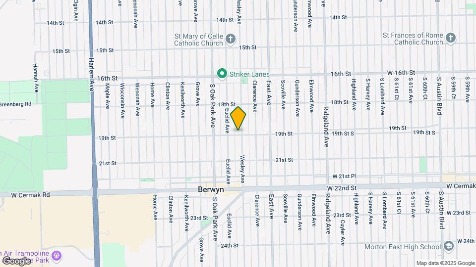6701 19th St Map and Location Details