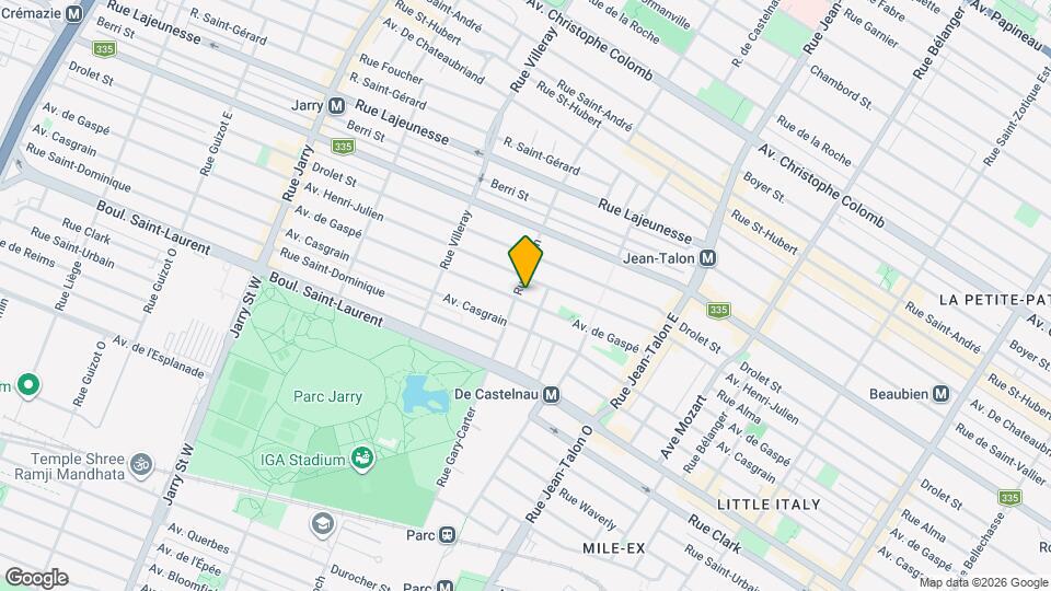 7429-7435 De Gaspé Av Map and Location Details