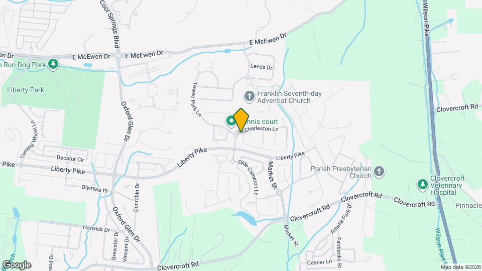 1504 Towne Park Ln Map and Location Details