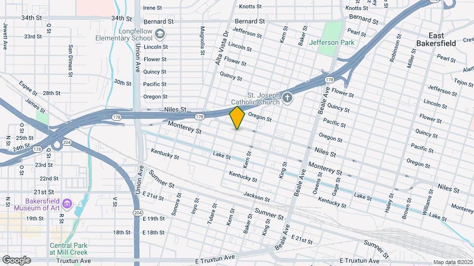 1217 Tulare St Map and Location Details