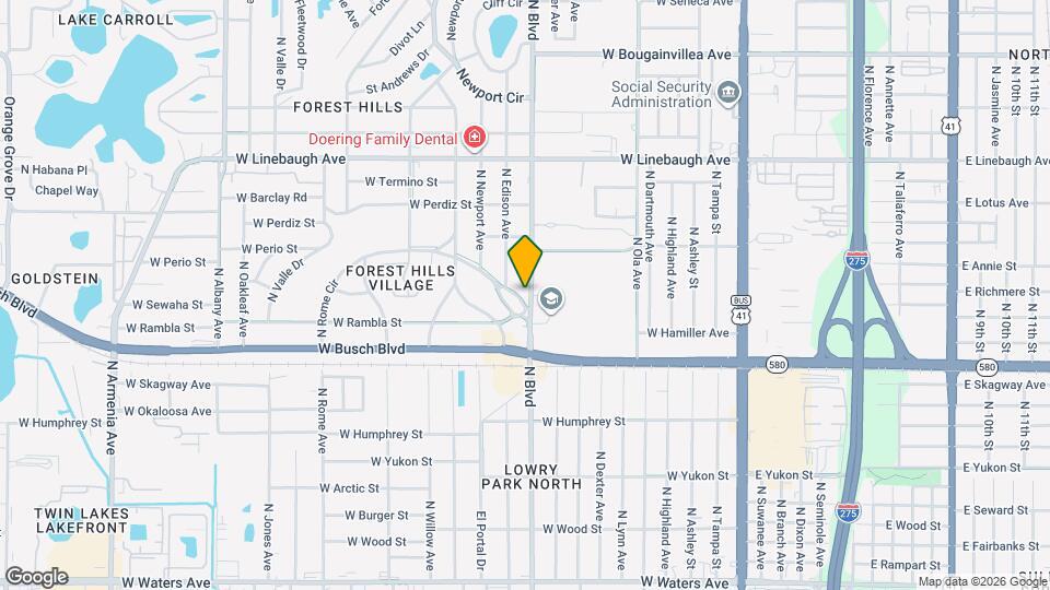 9305 N Forest Hills Dr Map and Location Details