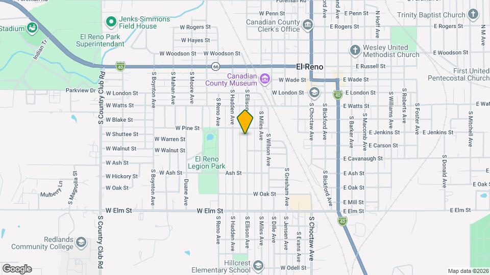 616 S Ellison Ave Map and Location Details
