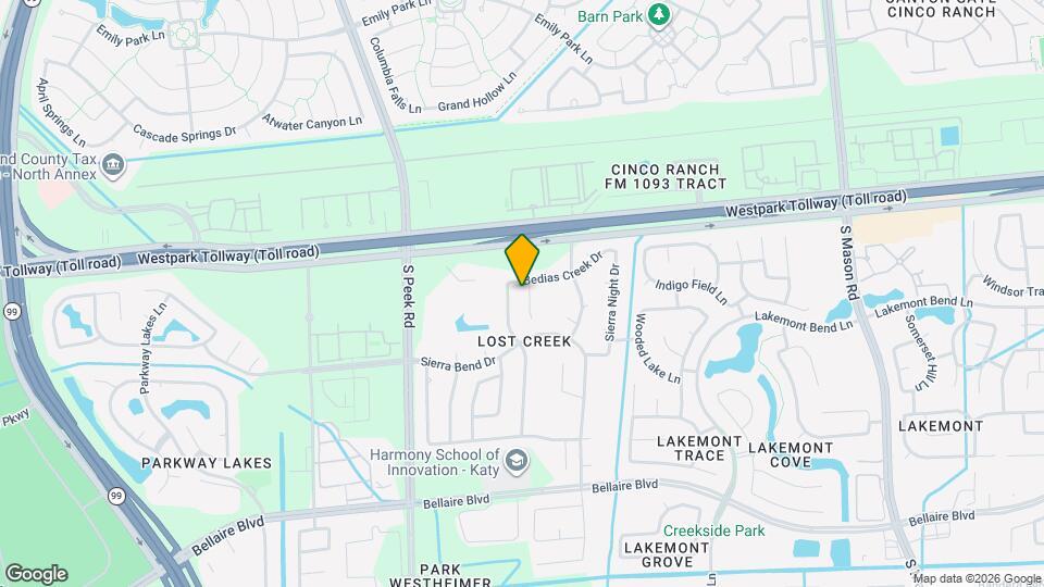 7110 Anaquitas Creek Ct Mapa y Detalles de la Ubicación