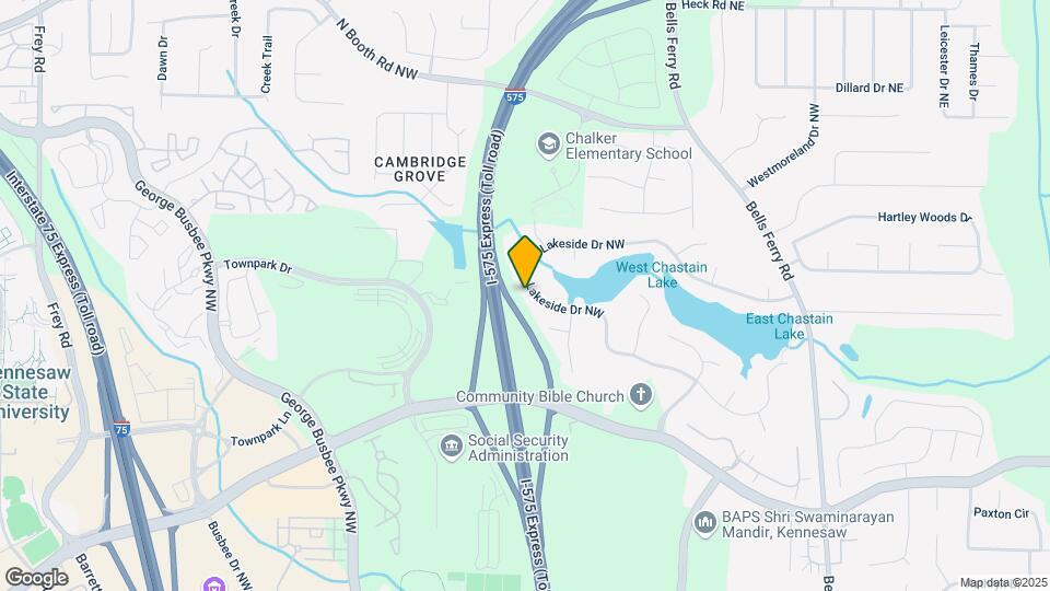 205 Lakeside Dr NW Map and Location Details