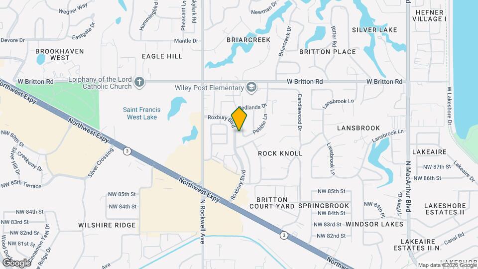 9009 Rolling Green Ave Map and Location Details