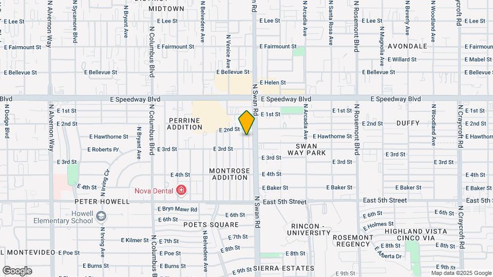 934 N Benton Ave Map and Location Details