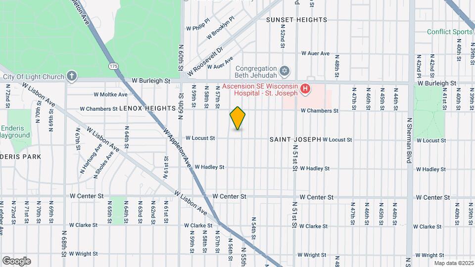 2913 N 55th St Map and Location Details