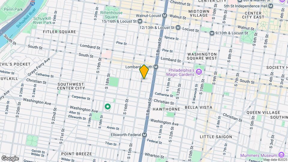 1431 Fitzwater St Map and Location Details