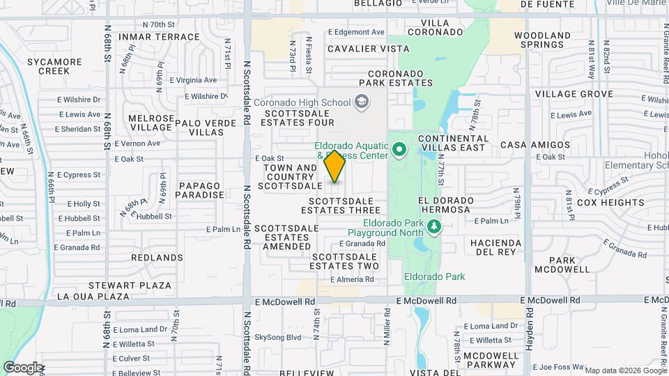 2219 N 74th Pl Map and Location Details