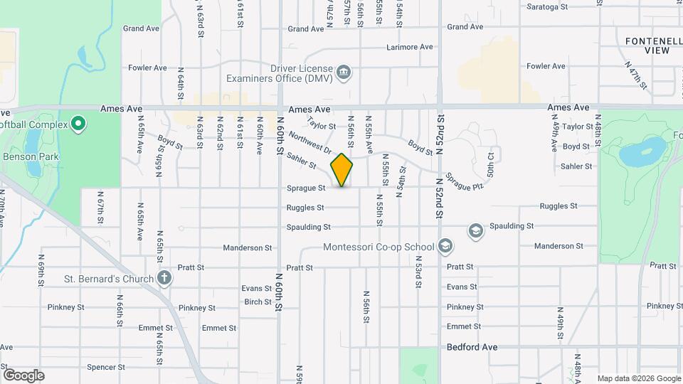 5623 Sprague St Map and Location Details