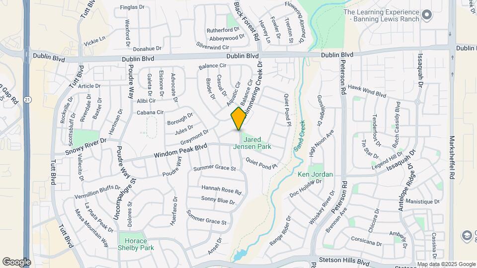 6542 Shimmering Creek Dr Map and Location Details