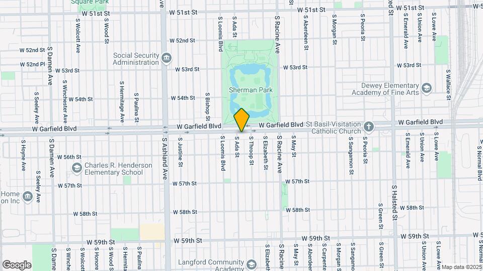 1319 W Garfield Blvd Map and Location Details