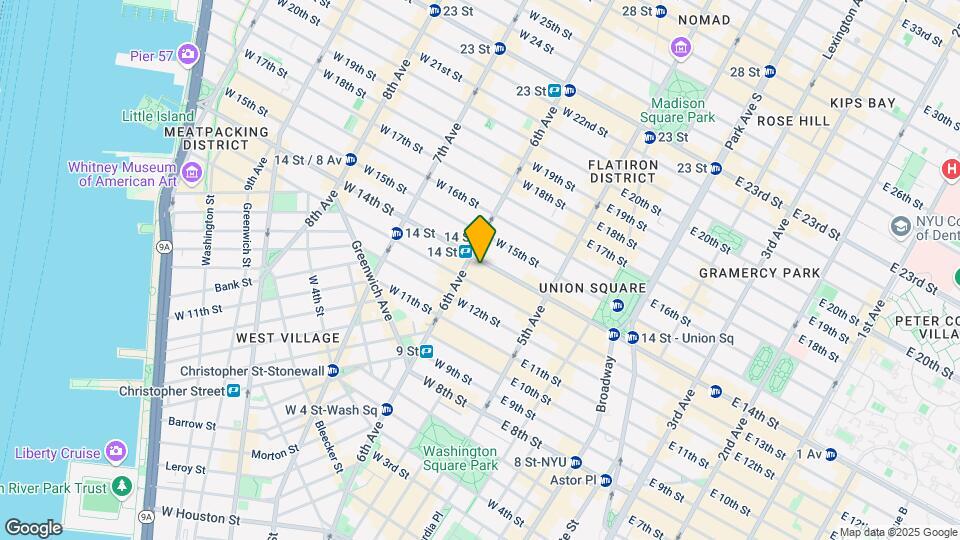 58-60 W 14th St Mapa y Detalles de la Ubicación