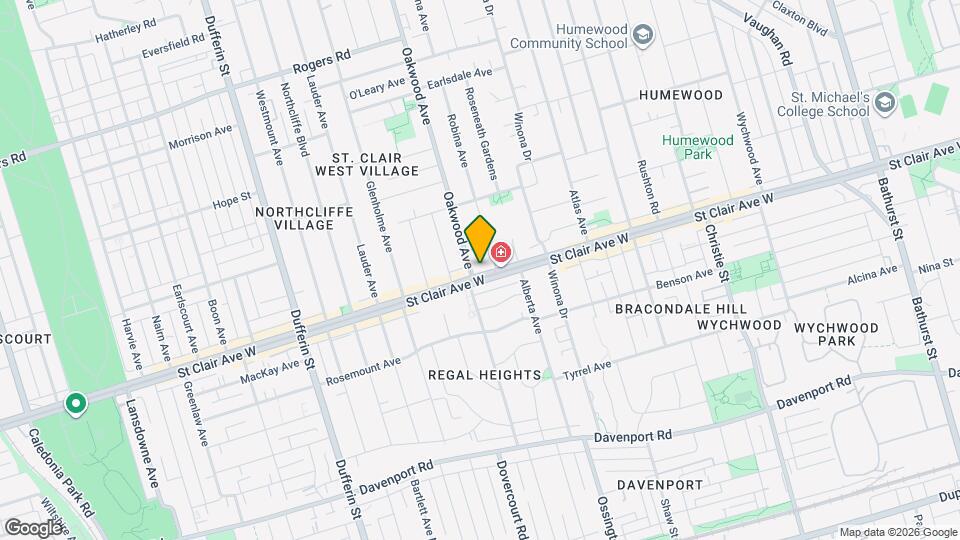 942 St Clair Ave W Map and Location Details