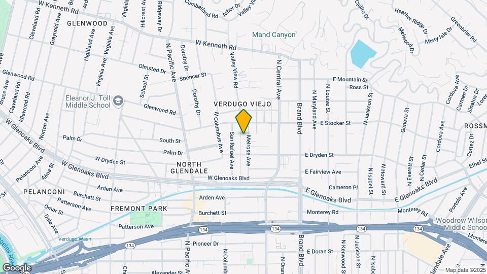 1133 Melrose Ave Map and Location Details