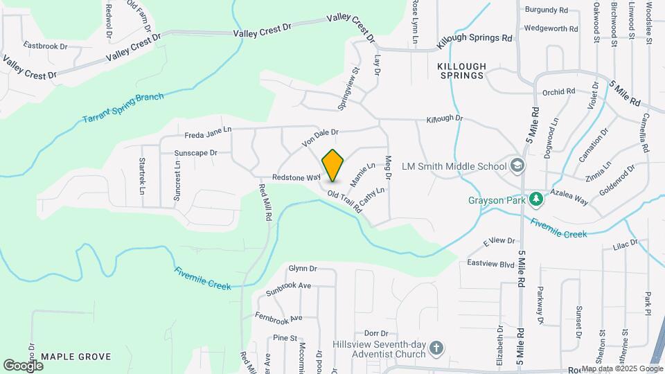 852 Old Trail Rd Map and Location Details