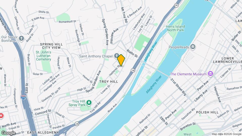 1630 Lowrie St, Unit 3 Mapa y Detalles de la Ubicación