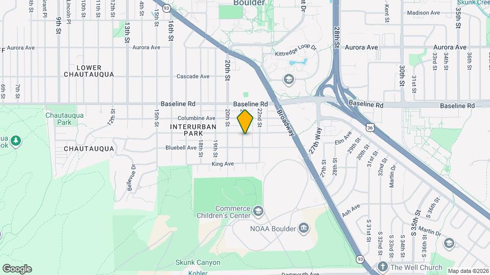 2102 Mariposa Ave Map and Location Details