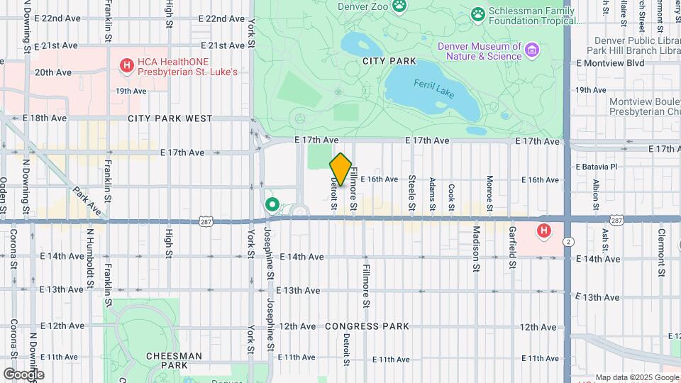 1560 Detroit St Mapa y Detalles de la Ubicación