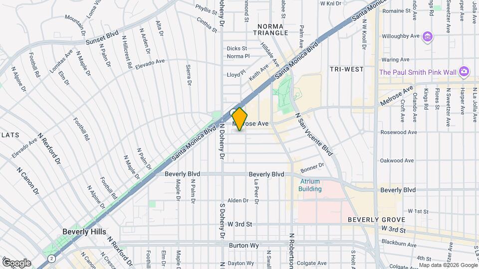 9016 Rangely Ave, Unit Bungalow B Mapa y Detalles de la Ubicación