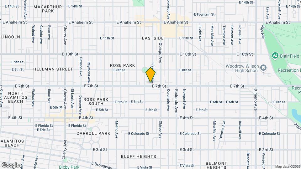 3031 E 7th St Map and Location Details