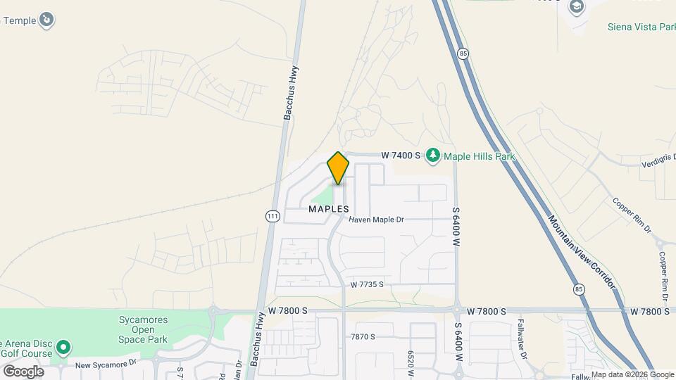 7489 S Valley Maple Dr Map and Location Details