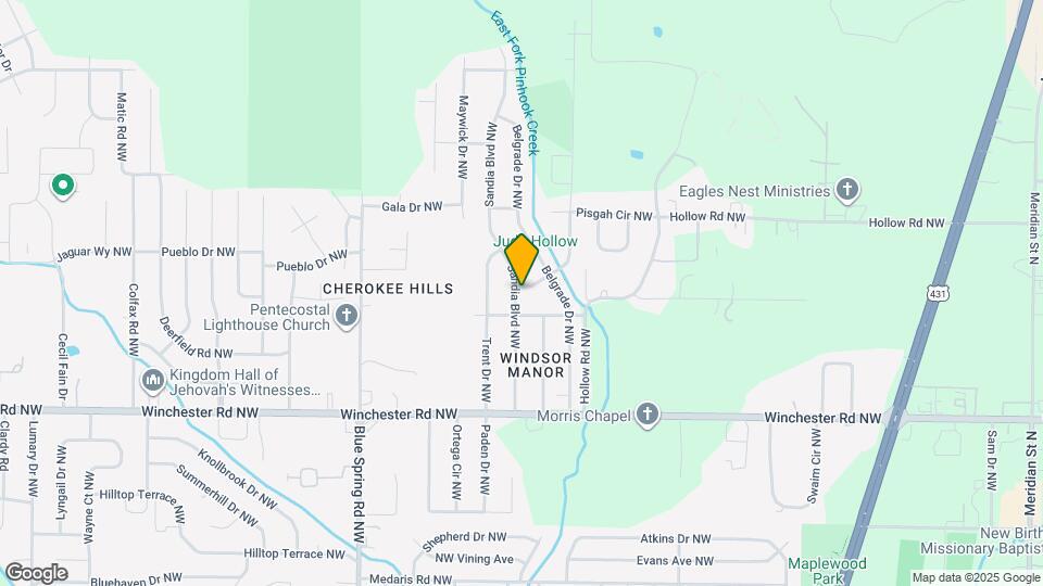 6100 Pisgah Dr NW Map and Location Details