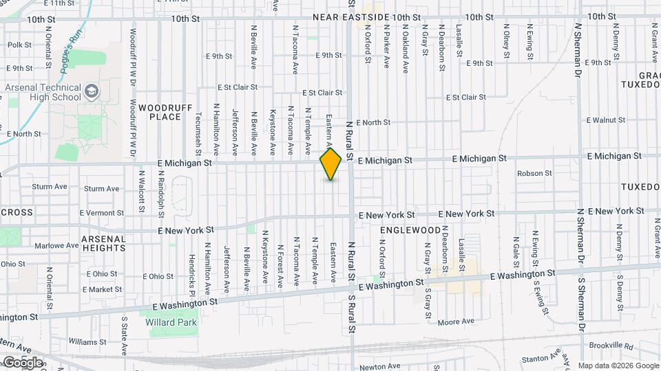 418 Eastern Ave Map and Location Details