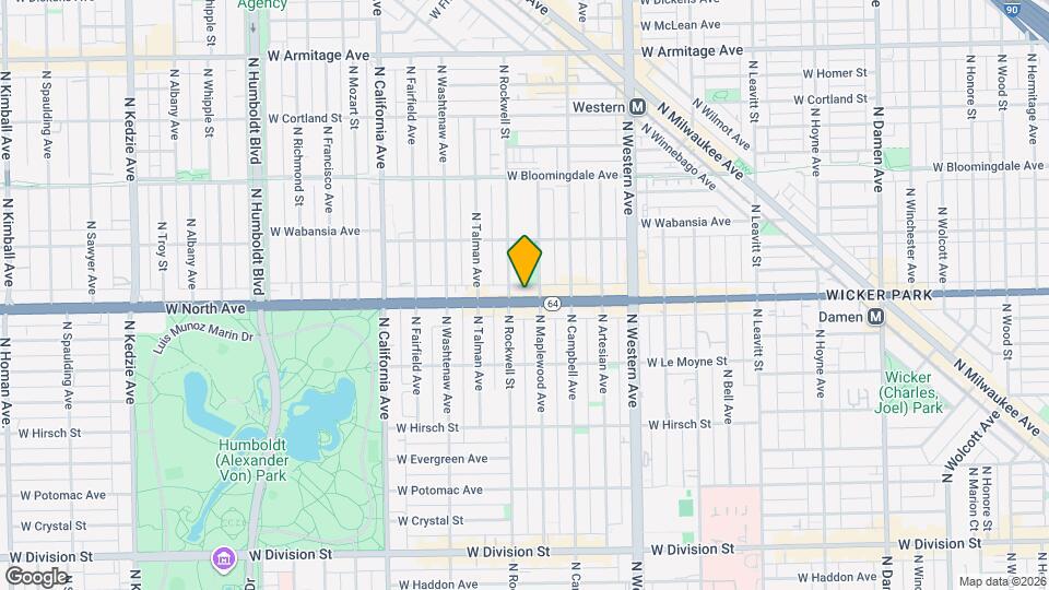 2542 W North Ave Map and Location Details