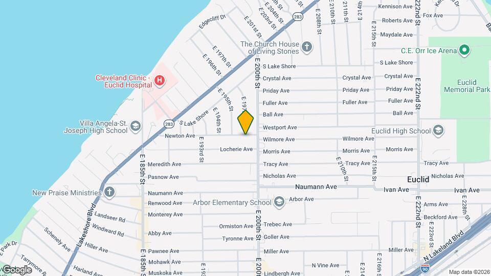 19700 Newton Ave Map and Location Details