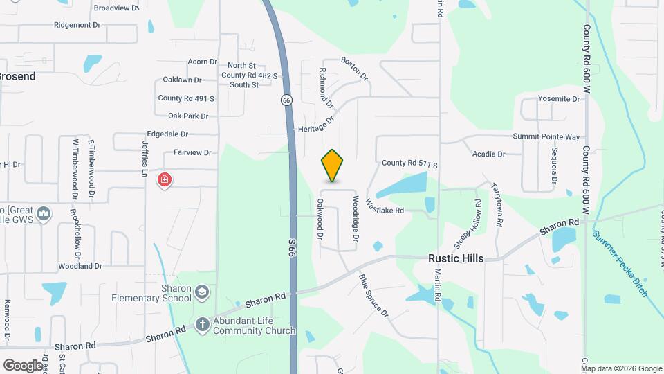 5122 Woodridge Dr Map and Location Details