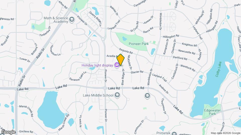 2820 Blue Ridge Dr Map and Location Details