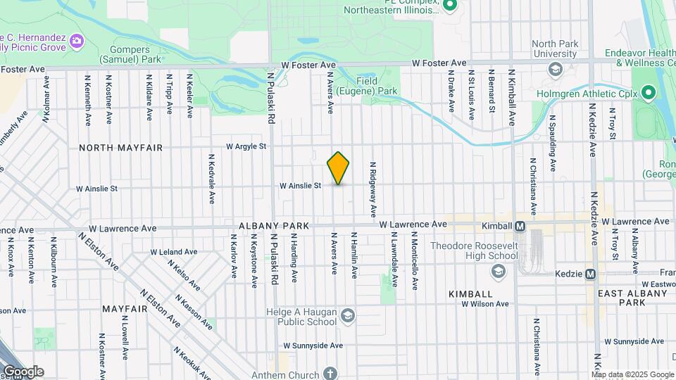 4857 N Avers Ave Map and Location Details