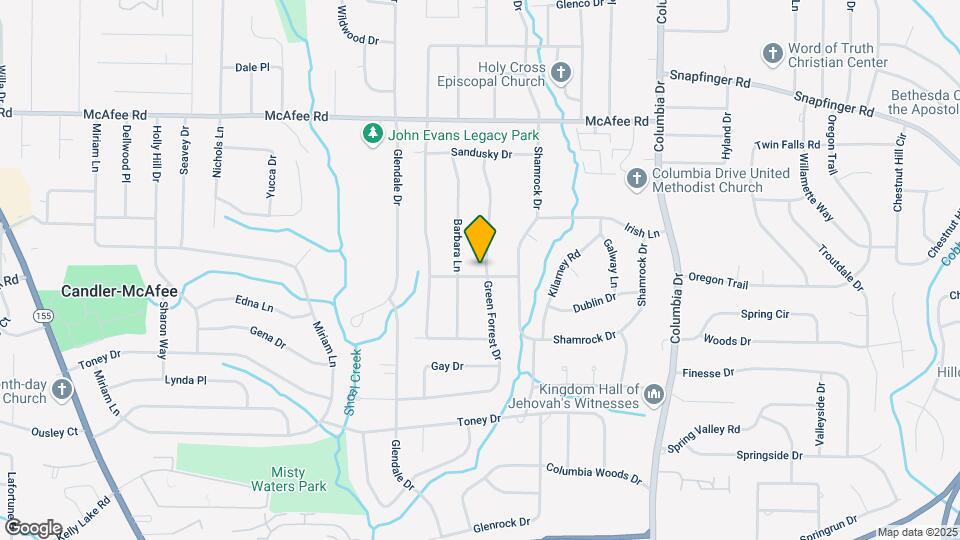 2169 Green Forrest Dr Map and Location Details