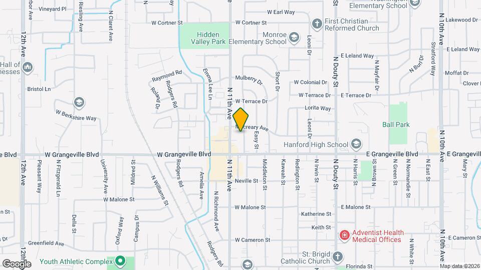 1724 McKinley Ave Map and Location Details