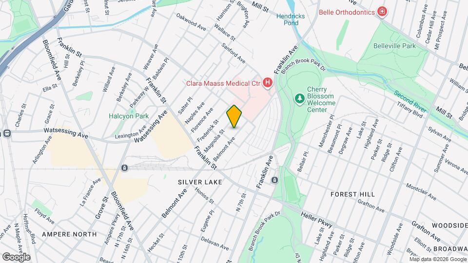 279 Belmont Ave Map and Location Details